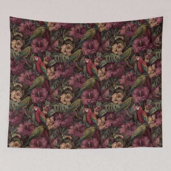 Item preview, Cute Tropical Floral Texture  - Birth Flower Motif  - Secret Santa Gifts designed and sold by RoyalStarsPatts.