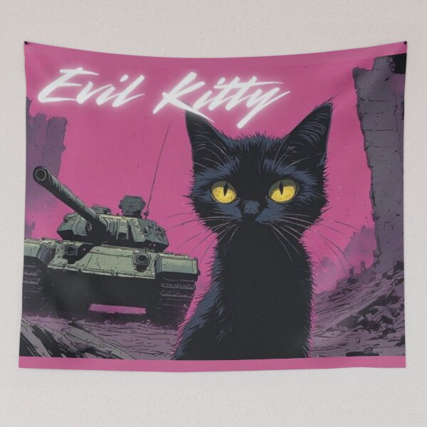 Item preview, Evil Kitty Cat designed and sold by fadeinkstudio.