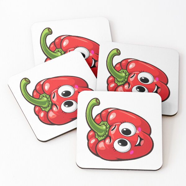 Item preview, Cute Red Bell Pepper Kawaii Design | Funny Capsicum Cartoon | Aesthetic Food Sticker designed and sold by Pandey14.