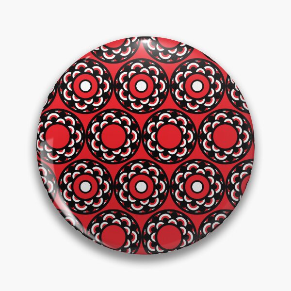 Item preview, Rosette Rhythm – Ornamental Abstract Pattern with Bold Repeating Motif designed and sold by Helmina Groper.
