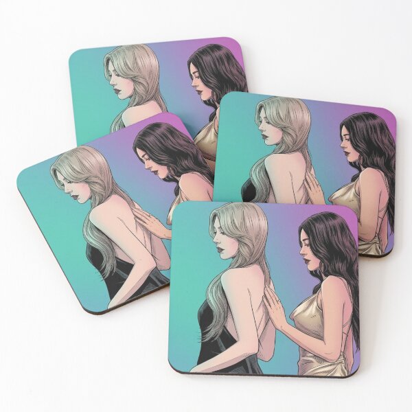 Item preview, Love Touch Thai GL Series Lgbtq+ Love Sapphic Decor Poster Print  designed and sold by Mind Space.