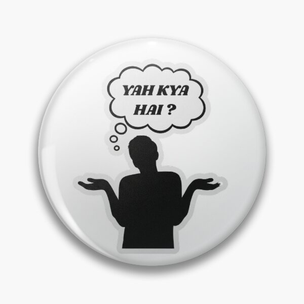 Item preview, Confused Silhouette - "Yah Kya Hai?" (What is this?) designed and sold by mackyartsstudio.