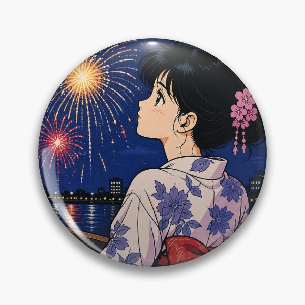 Item preview, 花火を眺める女性 designed and sold by MAHjp.