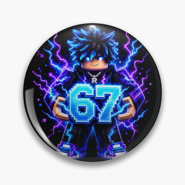 Item preview, 67 Glitch Core Blue Gamer Art designed and sold by bykunal.