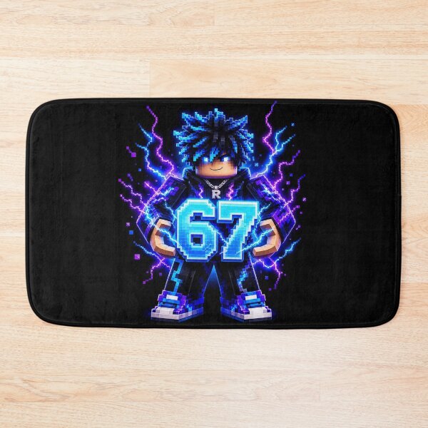 Item preview, 67 Glitch Core Blue Gamer Art designed and sold by bykunal.