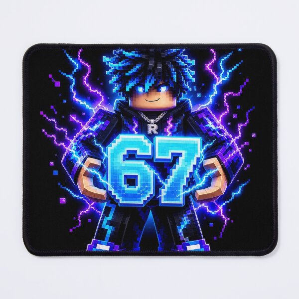 Item preview, 67 Glitch Core Blue Gamer Art designed and sold by bykunal.