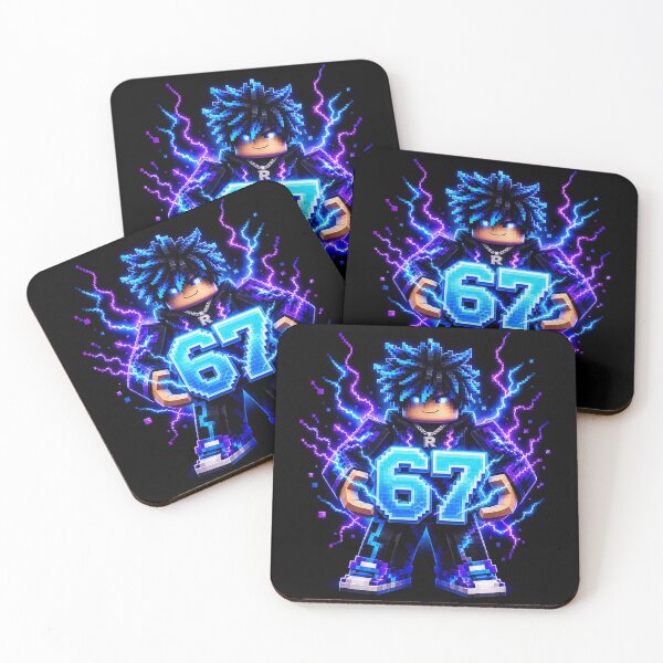 Item preview, 67 Glitch Core Blue Gamer Art designed and sold by bykunal.