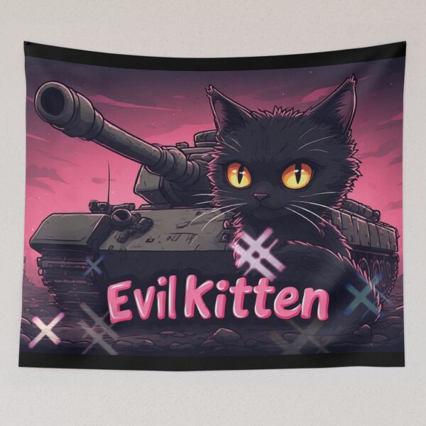 Item preview, Evil Kitten Tank designed and sold by fadeinkstudio.