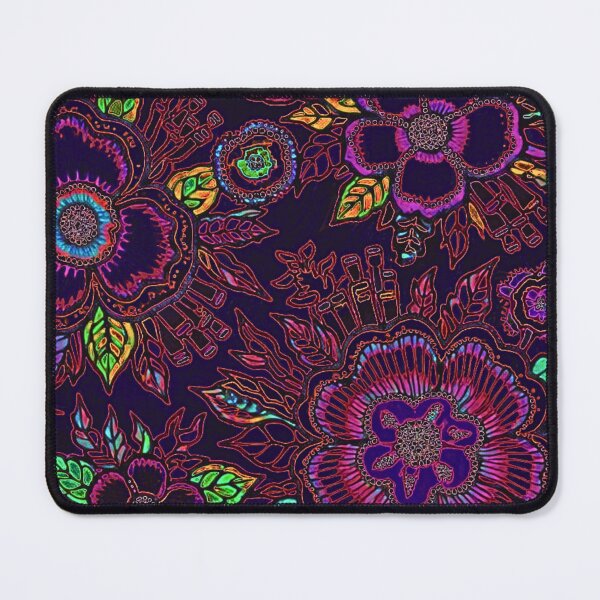 Item preview, HESTIA: Midnight Hearth — Dark Maximalist Neon Botanical Design designed and sold by Bloom Theory.
