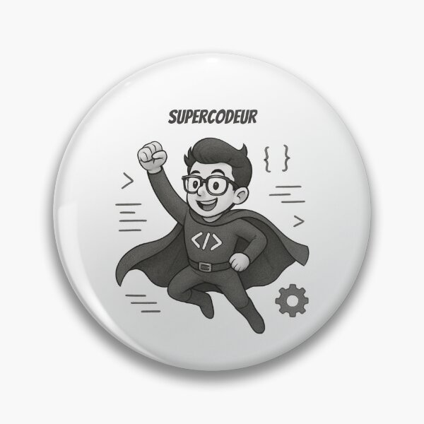 Artikelvorschau, Supercodeur Gray – Humoristischer Tee auf dem Code entworfen und verkauft von CtrlAltLaugh.