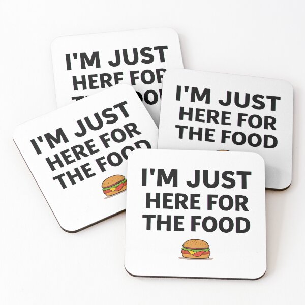 Item preview, I’m Just Here For The Food Funny Food Lover Quote Design designed and sold by Kavya Art.