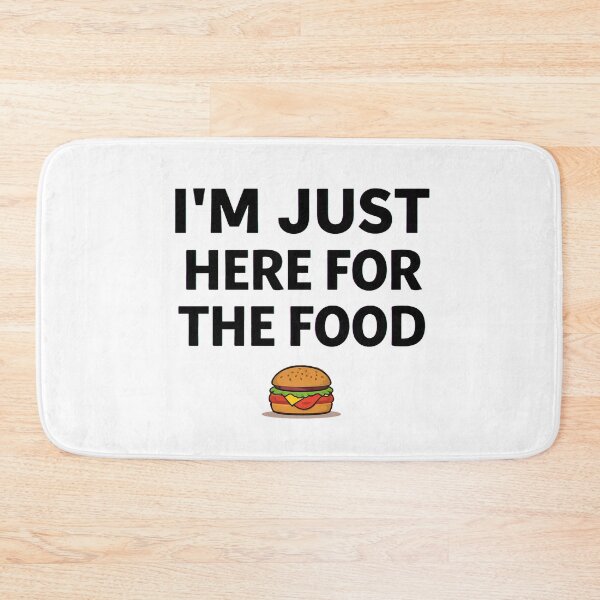 Item preview, I’m Just Here For The Food Funny Food Lover Quote Design designed and sold by Kavya Art.