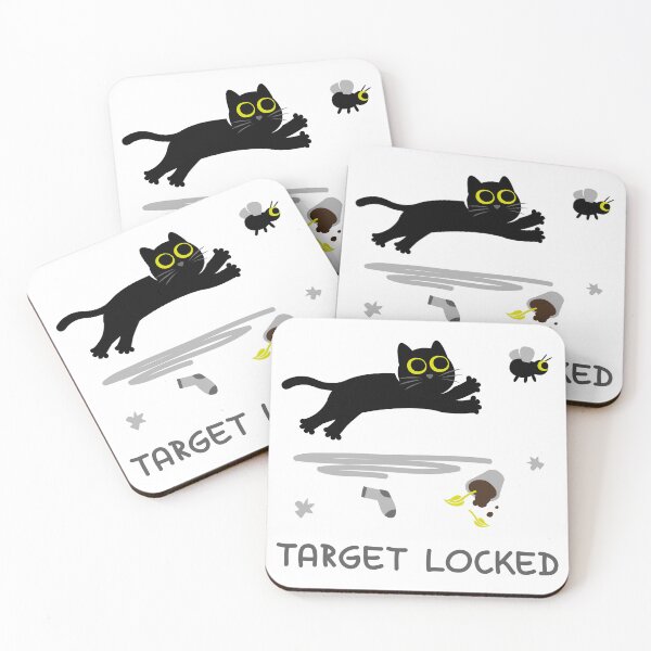 Item preview, Target Locked - Funny Black Cat Chasing a Fly designed and sold by fishdesigns.