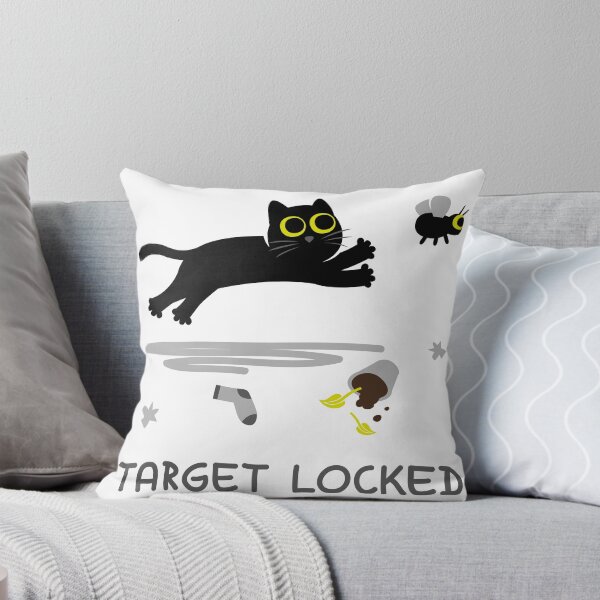 Item preview, Target Locked - Funny Black Cat Chasing a Fly designed and sold by fishdesigns.
