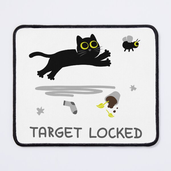 Item preview, Target Locked - Funny Black Cat Chasing a Fly designed and sold by fishdesigns.