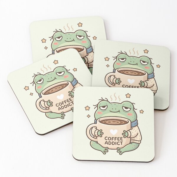 Item preview, Running on Coffee Addict Frog designed and sold by dreephic22.
