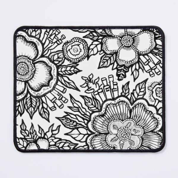 Item preview, HESTIA: Primordial Ink — Minimalist Maximalist Line Art Floral designed and sold by Bloom Theory.