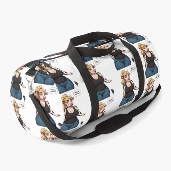 Item preview, Herd You Like Cows – Cute Cow Girl with Blonde Hair and Black Tank Top designed and sold by Trevor Cutler.