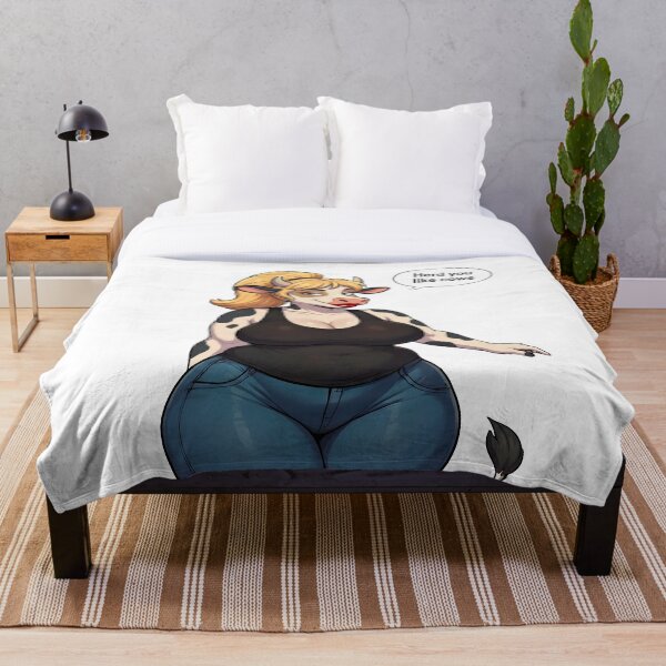 Artikelvorschau, Herd You Like Cows – Süßes Cowgirl mit blonden Haaren und schwarzem Tanktop entworfen und verkauft von Trevor Cutler.