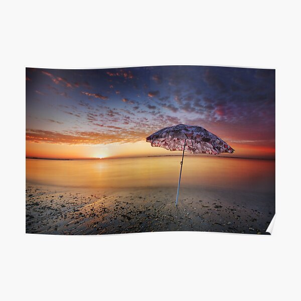 "Beach Umbrella" Poster for Sale by bensound Redbubble
