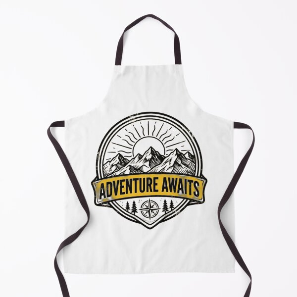 Item preview, Vintage Adventure Awaits Mountain Badge Illustration designed and sold by aashcreat.