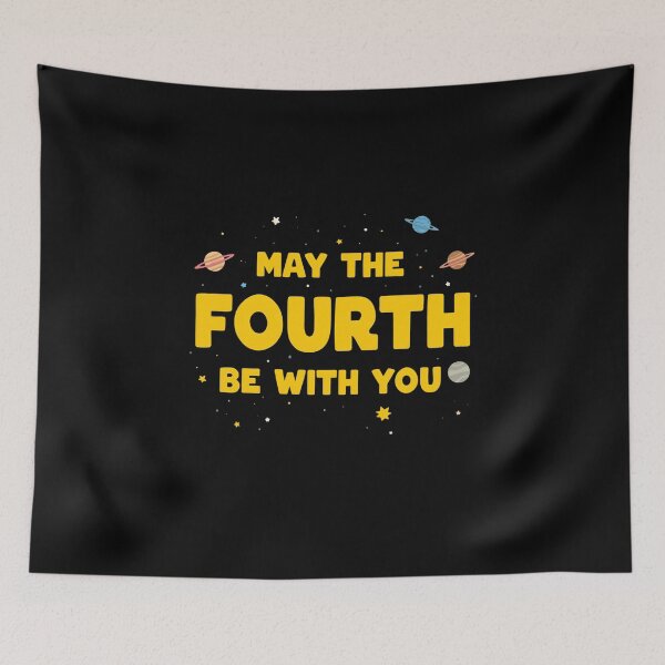Item preview, May The Fourth Be With You Space Themed Funny Sci-Fi Inspired Design designed and sold by Kavya Art.