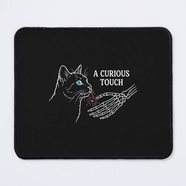 Item preview, A Curious Touch Cat & Skeleton Hand Graphic designed and sold by artlife4.