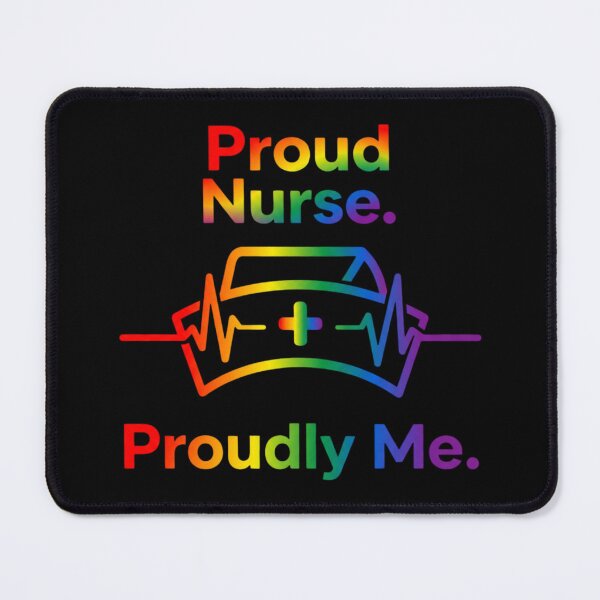 Item preview, Pride Month Nurse Gift – Proud Nurse LGBTQ Rainbow Design for Healthcare Workers designed and sold by Im-Ara.
