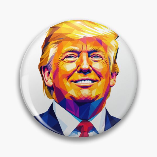 Item preview, Neon Pop Art Trump - 45 47 48 Geometric Edition designed and sold by bykunal.