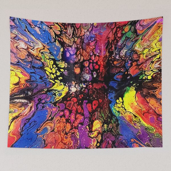 Item preview, Chromatic Eruption Original Acrylic Fluid Art by Phillip Tripp designed and sold by Cerafus.