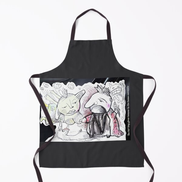 Item preview, The Fat King Gives Lessons To The House Servants (Original Ink Drawing by ACCI)  designed and sold by VanyssaGraphics.
