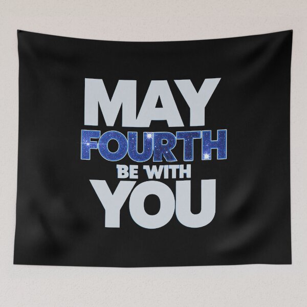 Item preview, May The Fourth Be With You Galaxy Space Funny Sci-Fi Inspired Design designed and sold by Kavya Art.