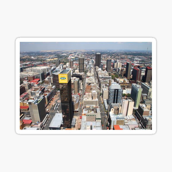 "Downtown Johannesburg, South Africa" Sticker by CaroleAnne Redbubble