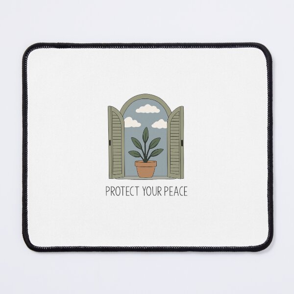 Item preview, Open Window, Calm Mind – Minimal Aesthetic Plant Illustration designed and sold by klebtgut.