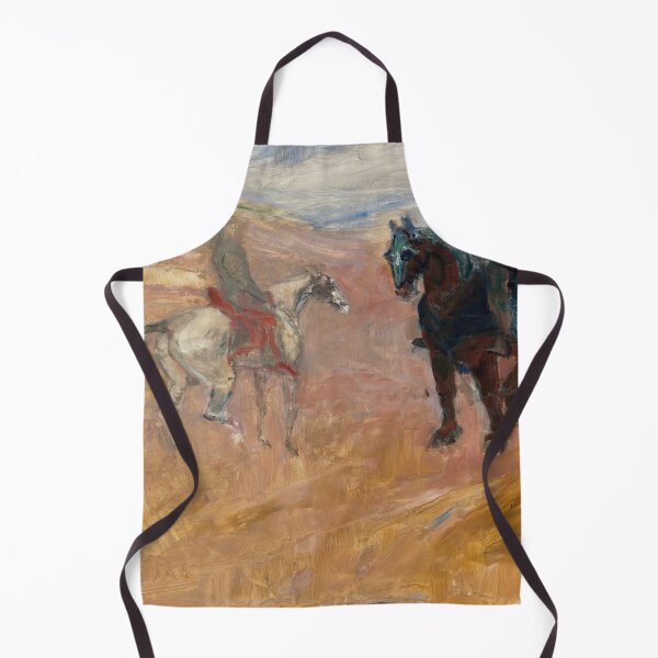Item preview, Deux Chevaliers En Armure by Henri de Toulouse-Lautrec: Vintage Equestrian Knight Fine Art Print designed and sold by artofuniverse.