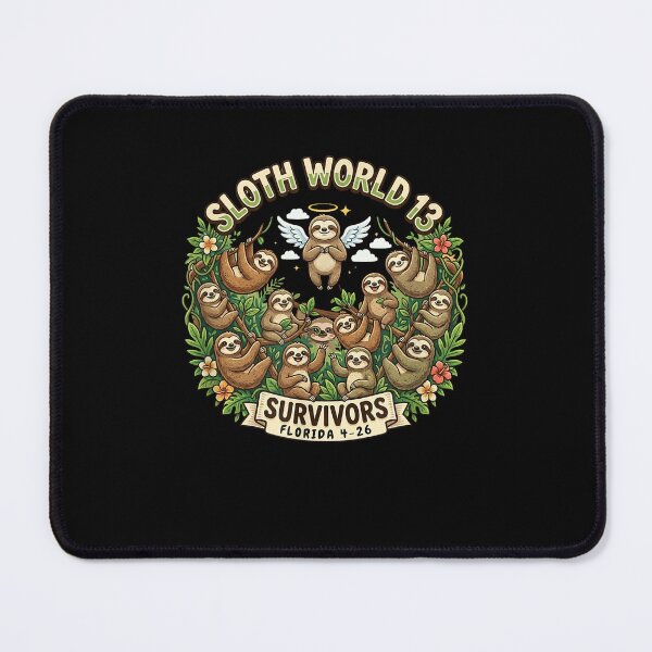 Item preview, Sloth World 13 Survivors Funny Lazy Apocalypse Sloth Humor designed and sold by b3ida-zl.