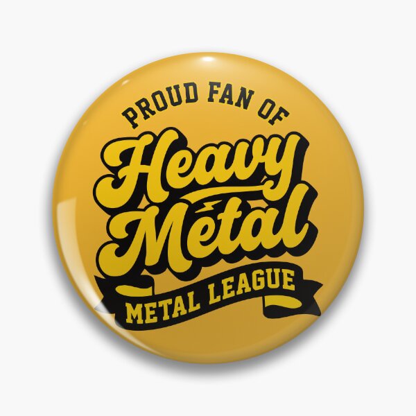 Item preview, Retro Heavy Metal League Vintage 70s Typography Fan Gear designed and sold by Cozy-Old-Pub.