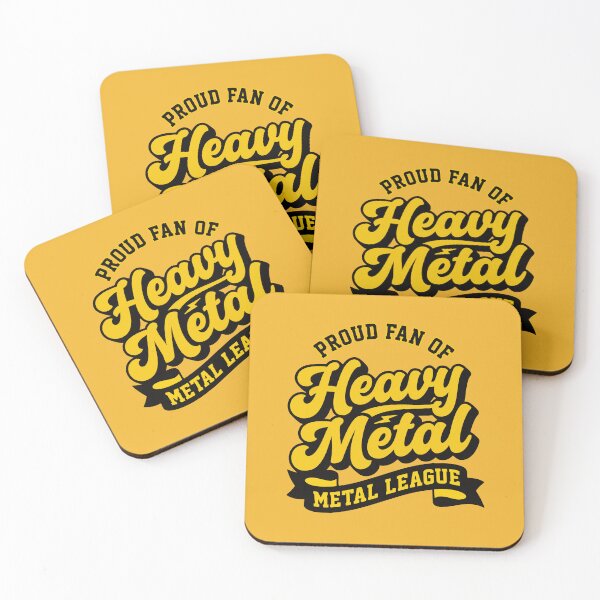 Item preview, Retro Heavy Metal League Vintage 70s Typography Fan Gear designed and sold by Cozy-Old-Pub.
