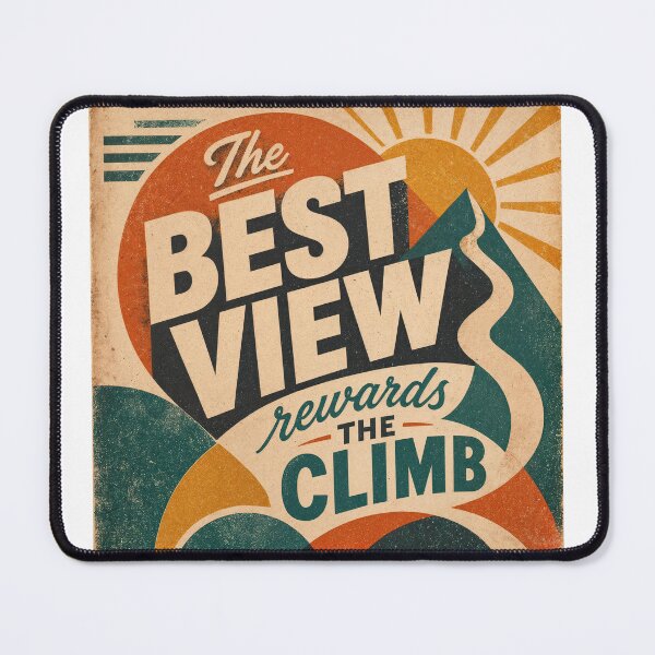 Item preview, Wall Art - Postcard - The Best View Rewards the Climb designed and sold by ForeverPrintsOK.