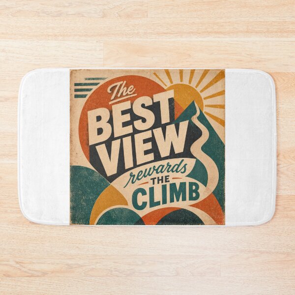 Item preview, Wall Art - Postcard - The Best View Rewards the Climb designed and sold by ForeverPrintsOK.