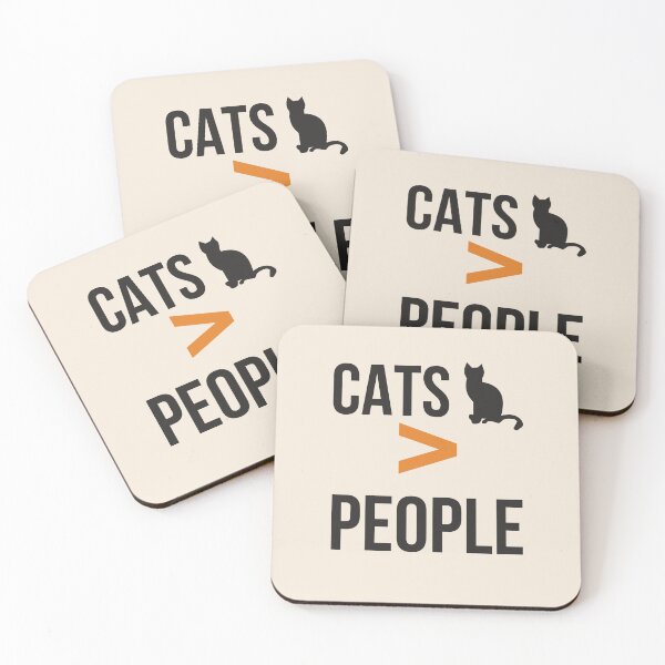 Item preview, Cats Over People Aesthetic Cat Lover Minimal Quote Soft Beige Design designed and sold by Uvclick.