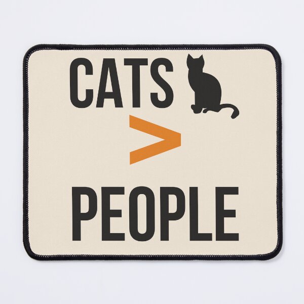 Item preview, Cats Over People Aesthetic Cat Lover Minimal Quote Soft Beige Design designed and sold by Uvclick.