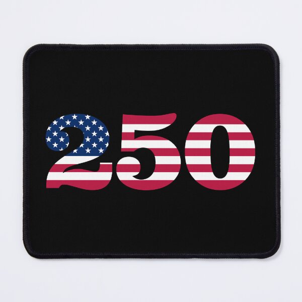 Item preview, 250 USA Flag - America 250th Anniversary (on black) designed and sold by STUDIO-72.