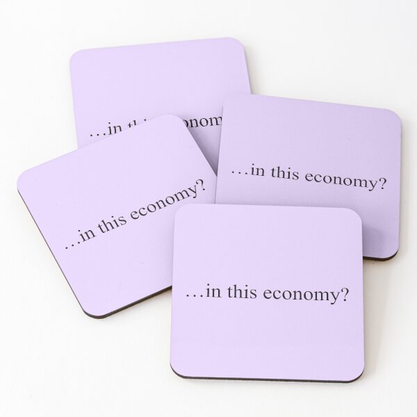 Item preview, In this economy? Silly funny meme design anti capitalism designed and sold by nathanmurphyart.