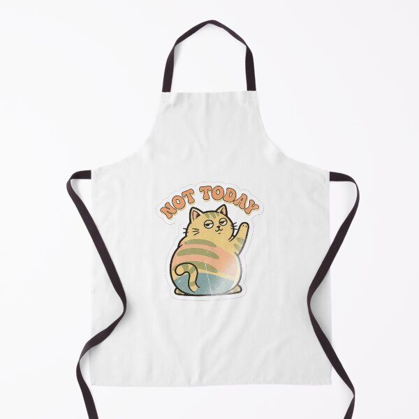 Item preview, Not Today Cat – Vintage Kawaii Lazy Cat Sticker | Retro Aesthetic designed and sold by mayatA-rt.