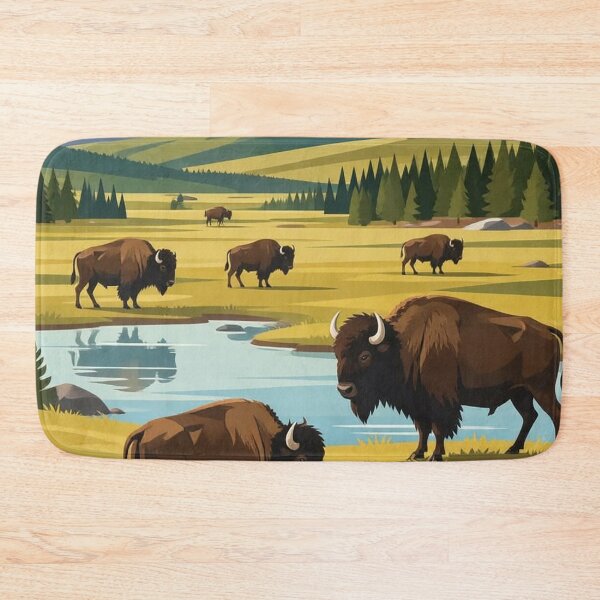 Item preview, Yellowstone  travel poster national park  vintage retro designed and sold by Arctic frame studio.