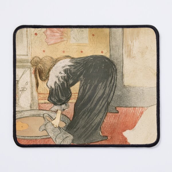 Item preview, Elles: Woman at the Tub by Henri de Toulouse-Lautrec | Belle Époque Bathing Woman Fine Art Print designed and sold by artofuniverse.
