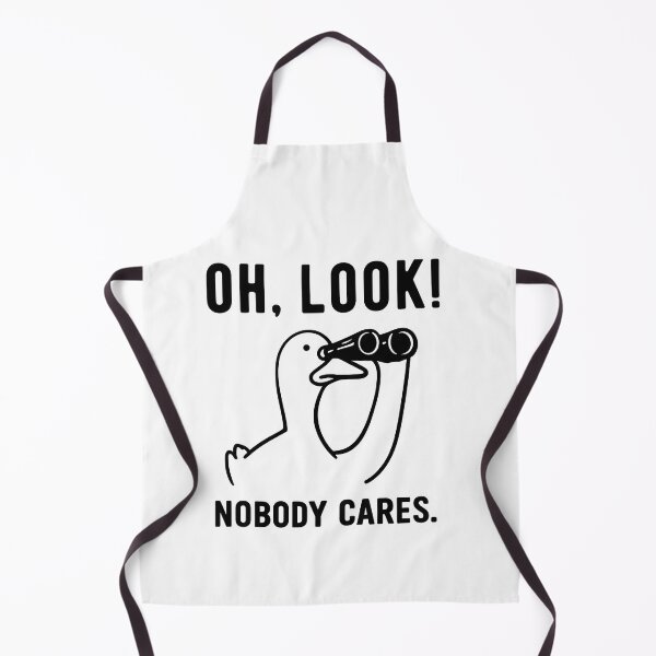 Item preview, Oh, look! Nobody Cares – Funny duck meme design with binoculars designed and sold by Mavriboy.