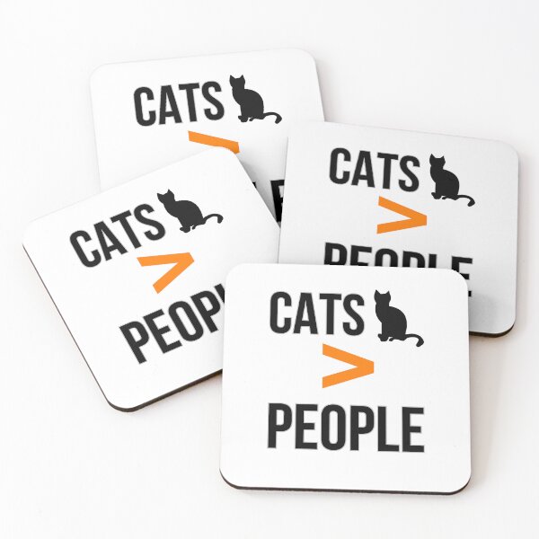 Item preview, Cats Over People Minimalist Funny Cat Lover Quote Clean Design designed and sold by Uvclick.