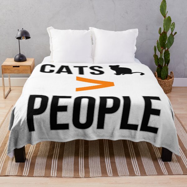 Item preview, Cats Over People Minimalist Funny Cat Lover Quote Clean Design designed and sold by Uvclick.